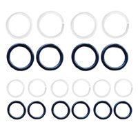 Ioensy - Accesorios De Gato Hidráulico Roscados Al Este Para Instalar Varilla De Presión Tornillo Fijo Anillo De Sello De 13Mm 20 Piezas