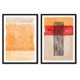 thumbnail image 1 of Set de Cuadros Abstracto Claro con Marco Negro 50x40 CM, 1 of 1
