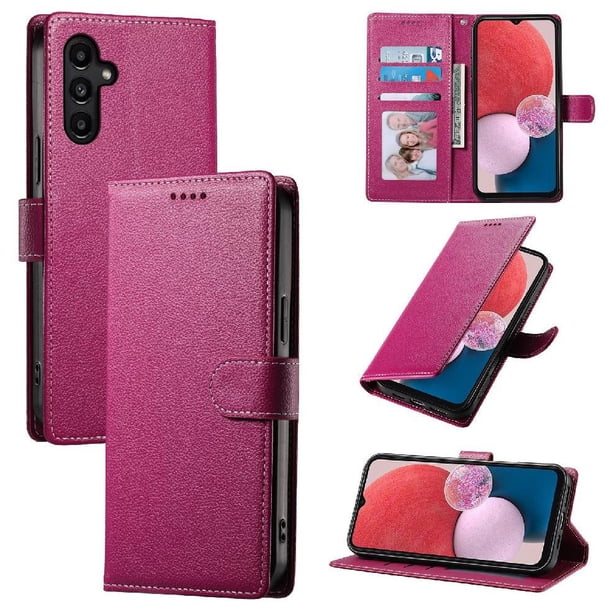 Funda para FOXDOCK Samsung Galaxy A14 4G/5G– Cuero Premium, 3 ranuras para tarjetas, Protección contra impactos
