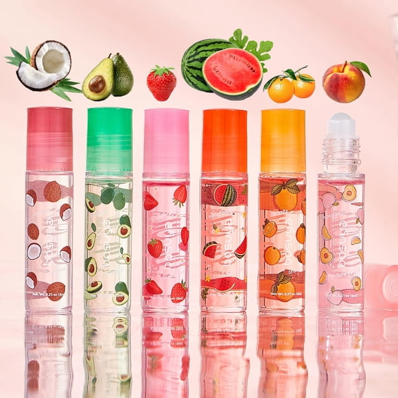 Brillo Labial HJXUQIME 6 Piezas Sabor Fruta Hidratante