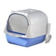 thumbnail image 3 of Caja De Arena Para Gatos Con Capucha, Bandeja De Arena, Espacio Grande, Inodoro Para Gatos Cerrado Y Cubierto, Azul, 3 of 5