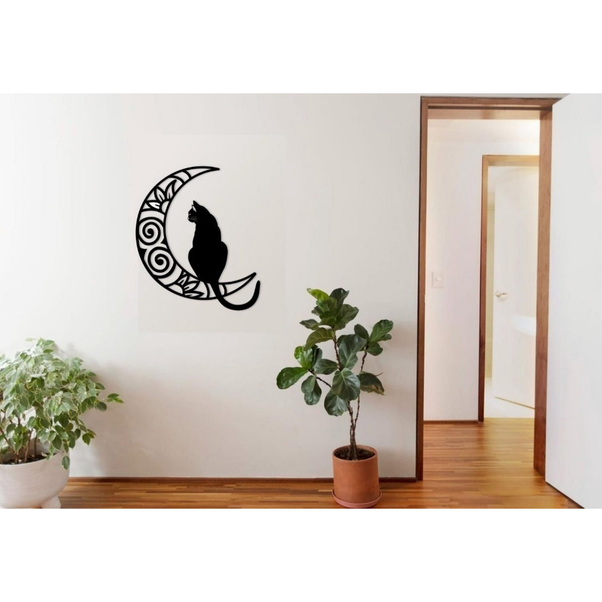 Genérico - Cuadro Decorativo Gato Luna