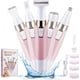 thumbnail image 1 of Maquinilla de afeitar facial para mujer, recortadora de bikini, afeitadora eléctrica 5 en 1 para rostro, nariz, cejas, barba, bigote, brazos, piernas, axilas y zona púbica, recargable e indolora., 1 of 7