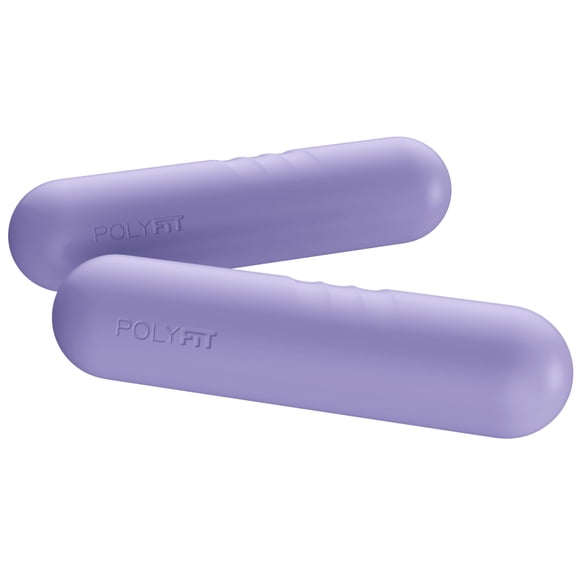 Barras de pesas con mancuernas Polyfit para mujer de 1,5 kg y 3 kg, color lavanda