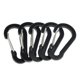 thumbnail image 4 of 5 unids llavero hebilla resorte resorte gancho clip exterior botella de agua gancho negro, 4 of 5
