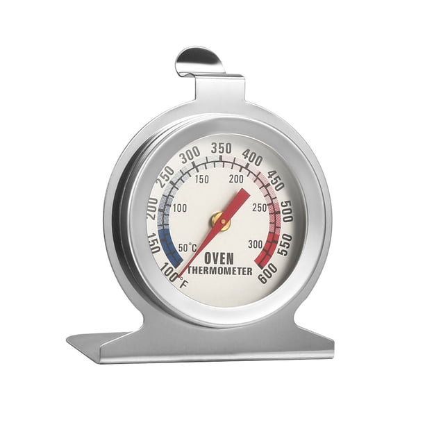 Termómetro de Horno Uxcell 100-600F Acero Inoxidable Lectura Instantánea Medidor de Temperatura, 1 paquete