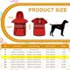 thumbnail image 2 of Impermeable para Perros Uxcell, Chaqueta Impermeable para Mascotas con Agujero para Correa con Capucha, (Rojo, L), Destinado para Cachorros, 2 of 7