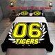 thumbnail image 1 of 3Pcsfatal 06 Tigers Logo Print Theme Print Three Piece Bedding Set Soft Quilt Cover And Two Pillowcases, 1 of 5