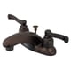 thumbnail image 1 of Grifo de baño Kingston Brass KB8625FL de 4 pulgadas, central, bronce aceitado, 1 of 2