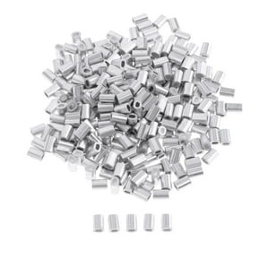 Genérico - Fundas De Crimpado De Aluminio, 100 Piezas, 1.2Mm