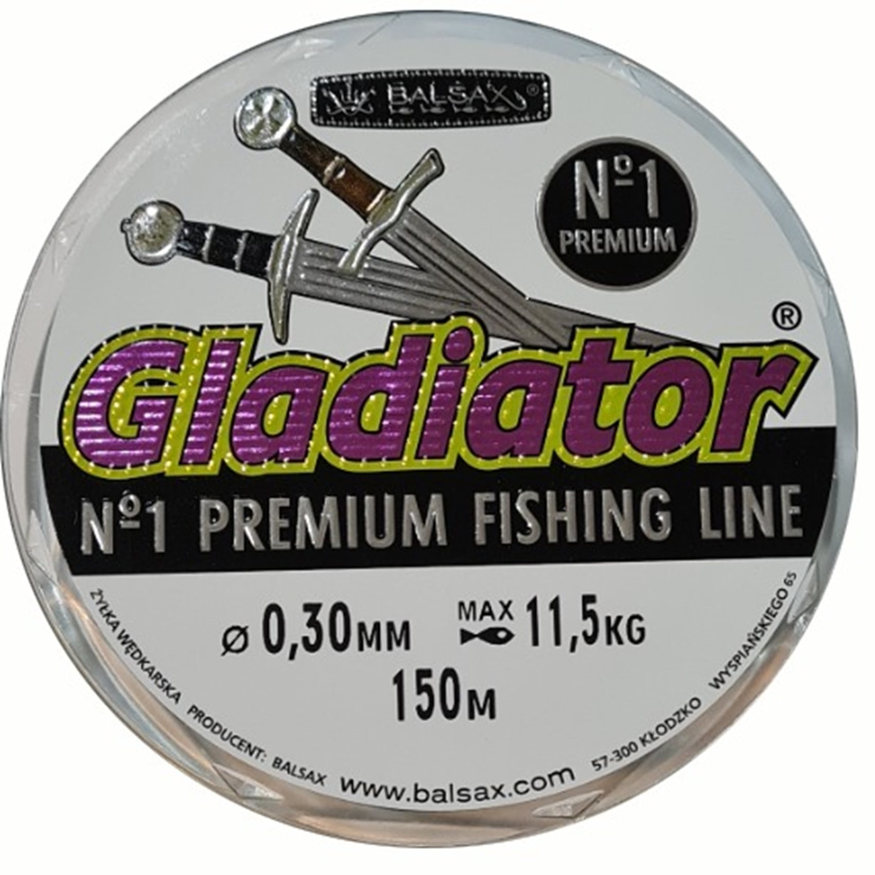Balsax - Nylon De Pesca 0,30 Premium Gladiator 150mts 11,5kilos Resta