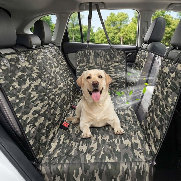 Funda para Asiento de Coche para Perro Victoper 600D Impermeable Camuflaje