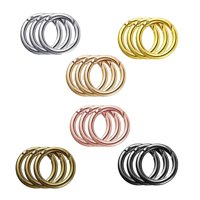 Bothyi - 18 Piezas Spring Gate O Rings Mosquetón Llavero Hebilla Push Gate Snap Hook
