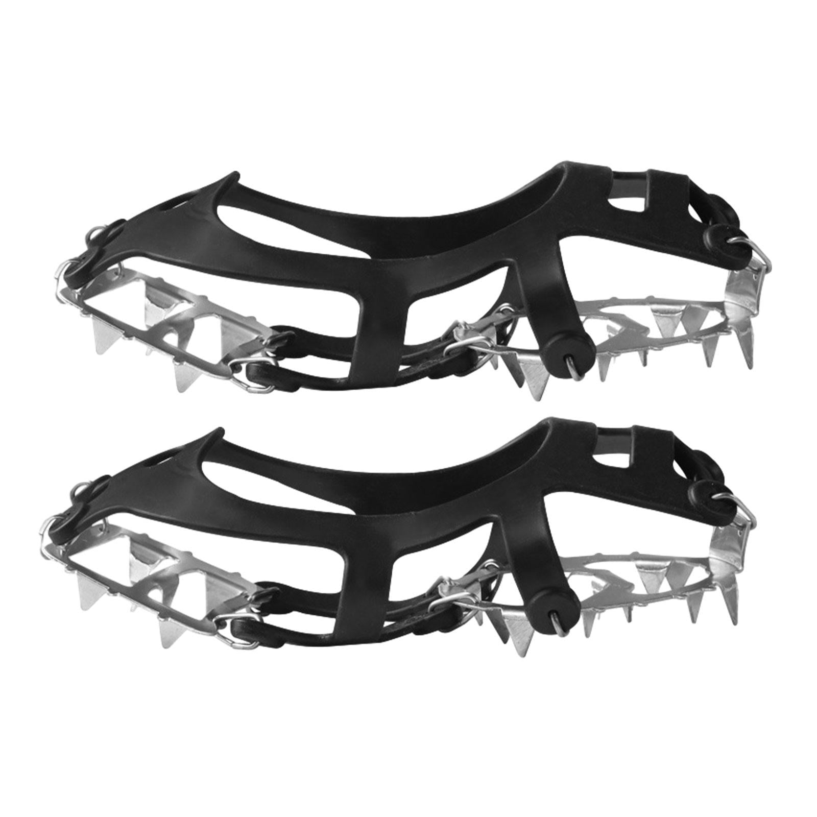 Ioensy - Clavos Para Zapatos Crampones Antideslizantes Duraderos Para Correr Actividades Al Aire Libre Caminar M 34 A 40 Negro