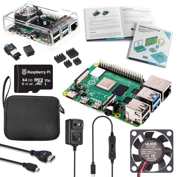 Kit De Inicio Completo Raspberry Pi 4 De 8 Gb Con 64 Gb
