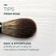 thumbnail image 5 of Brocha para mezclar pliegues Rose y Ben Beauty E29 Tapered Dome, 5 of 7