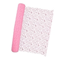 Magideal - Papel De Regalo De Malla De Red Jacquard Para Flores, Paquete De Regalo, Papel De Regalo Floral Calado, Envoltorio Floral Para Regalos De Aniversario Rosa