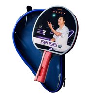 Paleta De Ping Pong Sensei 5 Star Negra Y Roja