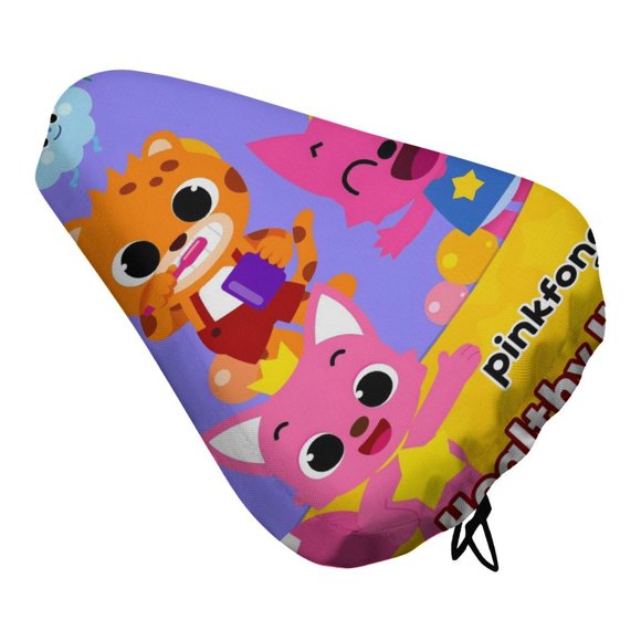 Pinkfong Funda de Asiento de Bicicleta Impermeable, Cojín Elástico Suave, Protector contra Lluvia, Polvo y UV
