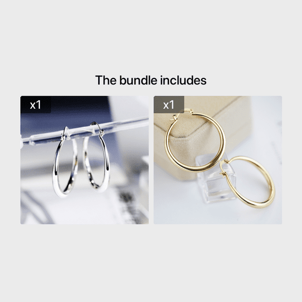 18K Gold Plated Hoop Huggie Earrings: Perfect for Women & Girls' Parties & Holidays!