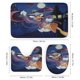 thumbnail image 3 of Pato Darkwing-theme 4-Piece Shower Curtain Set with Rugs, Waterproof Bathroom Decor Set Includes Bath Mat, U-Shaped Rug, Toilet Lid Cover and Curtain with Hooks, 3 of 6
