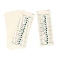 Ioensy - 50 Tarjetas De Tiempo Para Oficina, Equipo De Reloj, Tarjetas De Tiempo Para Empleados Y Empresas.