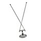 thumbnail image 1 of Soporte De Bandera De Mesa De Metal Para Reuniones De Oficina Y Ceremonias, Color Plateado, 1 of 5