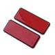 thumbnail image 3 of Reflectores Rectangulares Rojos Universales para Motocicleta, ATV, Dirt Bike, Scooter (Reflectores Rojos), 3 of 3