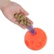 thumbnail image 4 of Pelota interactiva para premios Omega Paw Tricky Treat Ball mediana naranja, 4 of 7