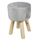 thumbnail image 1 of Pouf Velvet Gris, 1 of 2