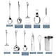 thumbnail image 5 of Juego de utensilios de cocina COOK WITH COLOR, acero inoxidable, 10 piezas, 5 of 5