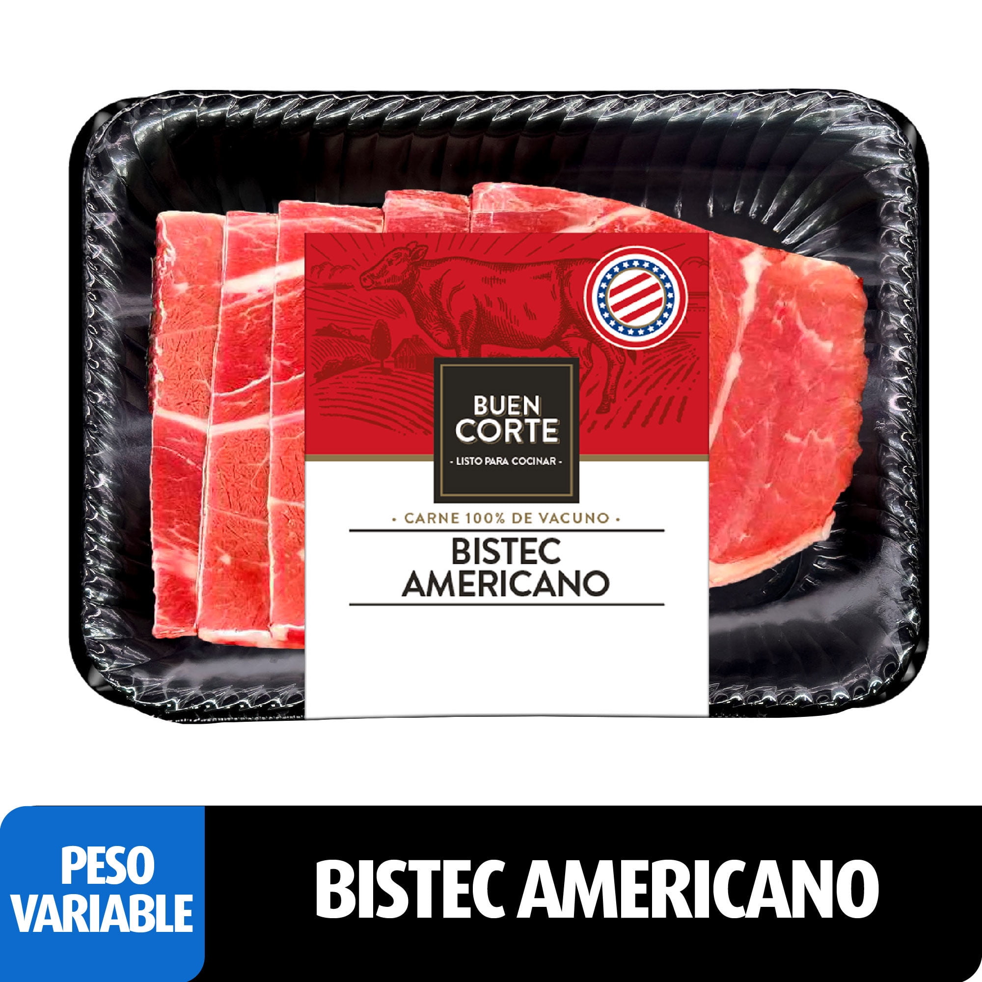 Carne De Vacuno Bistec Sobrecostilla - Huachalomo Bandeja 400 g El Buen Corte