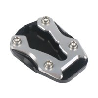 Magideal - Almohadilla De Soporte Lateral Extensión De Soporte De Pata De Cabra Placa De Soporte De Pie De Pata De Cabra De Motocicleta Almohadilla De Soporte De Plata