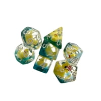 Magideal - Juego De Dados Poliédricos De Varias Caras De 7 Piezas, Juguetes De Barra, Rellenos De D4-D20 Para Juegos De Cartas, Juegos De Mesa De Enseñanza