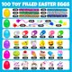 thumbnail image 3 of Paquete de 100 huevos de Pascua de plástico con juguetes en el interior para jirafas infantiles, 3 of 6
