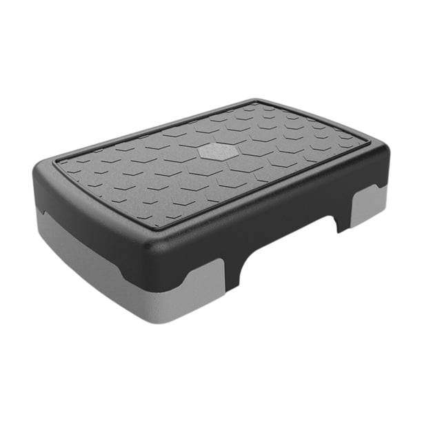 Aerobic Fitness Stepper Plataforma de Ejercicio Multifuncional con Superficie Antideslizante Mueble para Entrenamiento de Fuerza y Cardio Adecuado Gris Negro