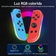 thumbnail image 3 of Control Joypad para Nintendo Switch, Mando de Juego con Iluminación RGB, Joypad L/R con Vibración Doble y Turbo, en Azul y Rojo, 3 of 7