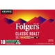 thumbnail image 1 of Cápsulas de café K-Cup Folgers Classic Roast, tostadas medianas, 18 unidades, 1 of 2