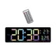 thumbnail image 4 of Reloj De Pared Digital Dst Con Pantalla De Temperatura Para El Hogar, Mesita De Noche, Sala De Estar, Colorido, 4 of 5