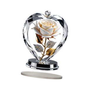 Magideal - Centro De Mesa De Letrero Acrílico De Flores 2D Atractiva Placa Decorativa De Adornos De Flor Para La Decoración De Chimenea De Porche De La Oficina Estilo A