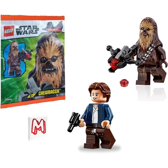 LEGO Star Wars Minifiguras Han Solo Chewbacca Blaster