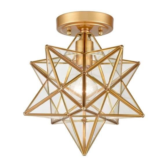 Lámpara de techo DANSEER de bronce con estrella morava 110V