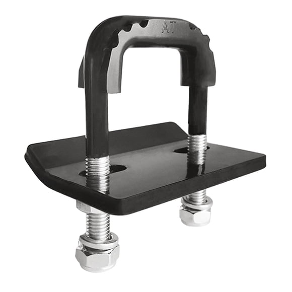 Abrazadera de enganche para remolque, abrazadera protectora de Metal con revestimiento antioxidante, abrazadera antisonajero, cerraduras, abrazadera negro
