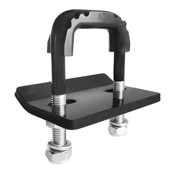 Abrazadera de enganche para remolque, abrazadera protectora de Metal con revestimiento antioxidante, abrazadera antisonajero, cerraduras, abrazadera negro