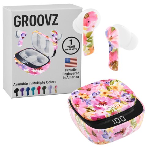 Audífonos True Wireless Bluetooth Ipx4 27H Floral Groovz