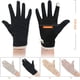 thumbnail image 2 of pares de guantes de verano para mujer con protección solar UV y lunares, de algodón y encaje, antideslizantes, para conducir, color negro, camello, rosa y beige, medianos, 2 of 5