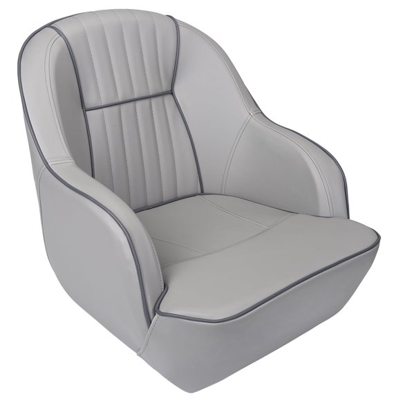 Asiento de Capitán para Bote ERGOSEAT Respaldo Bajo con Apoyabrazos Gris