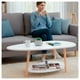 thumbnail image 5 of Mesa de Centro Ovalada Moderna Minimalista con Almacenamiento beige, 5 of 6
