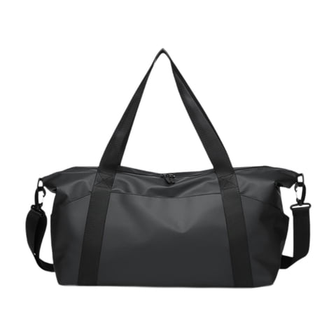 Ioensy - Bolsa De Viaje De Lona, Bolso De Mano, Bolsa Deportiva Multiusos Para Hacer Ejercicio, Natación, Yoga, Color Negro