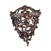 Magideal - Estantes Flotantes Retro, Pieza Central De Arte De Pared, Estantes De Exhibición Decorativos, Soporte De Pared, Estante De Escultura, Organizador De , Bronce S